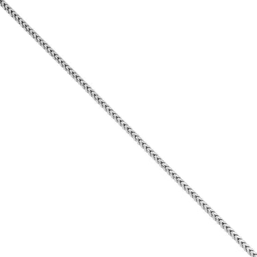 14K White Gold Mens Franco Chain 3 mm